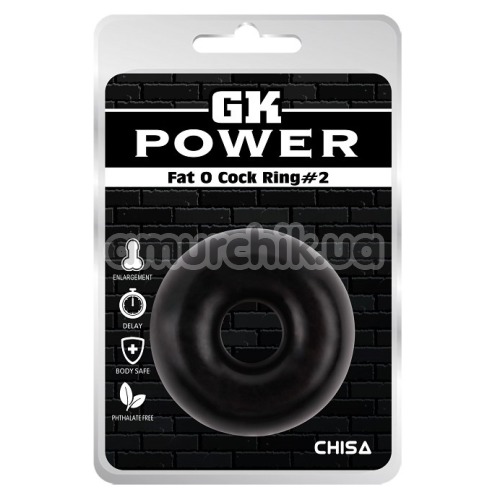 Эрекционное кольцо GK Power Fat O Cock Ring No.2, черное