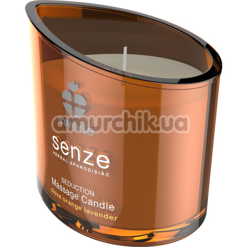 Свеча для массажа Senze Seduction Massage Candle - гвоздика/апельсин/лаванда, 150 мл