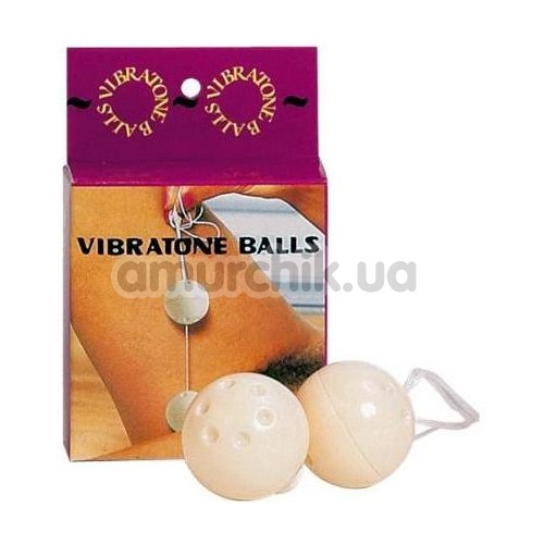 Вагінальні кульки Vibratone Balls, білі