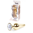 Анальная пробка с прозрачным кристаллом Boss Series Exclusivity Jewellery Gold Plug, золотая - Фото №8