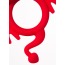 Эрекционное кольцо с вибрацией JOS Cocky Devil, красное - Фото №4