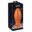 Анальная пробка Anos Giant Soft Butt Plug, оранжевая - Фото №7