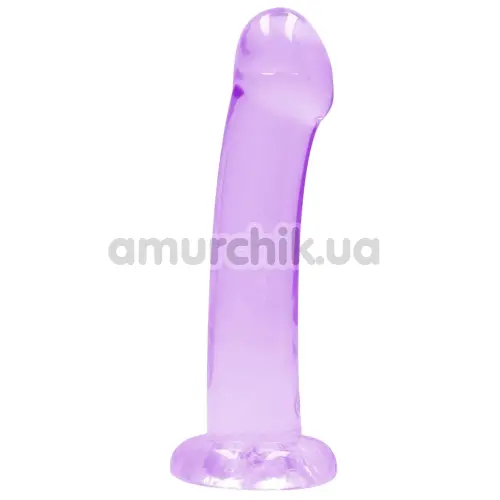 Фаллоимитатор Realrock Crystal Clear Dildo Non Realistic 7, фиолетовый - Фото №1