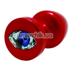 Анальная пробка с кристаллом SWAROVSKI в виде глаза Anni R Eye T1, красная - Фото №1