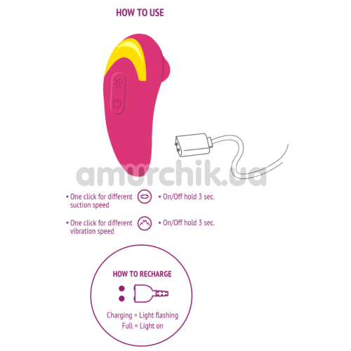 Симулятор орального секса для женщин Xocoon Infinite Love Stimulator, розовый