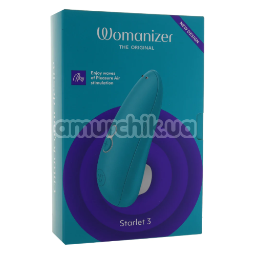 Симулятор орального сексу для жінок Womanizer Starlet 3, бірюзовий