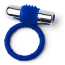 Виброкольцо для члена Zolo Powered Bullet Cock Ring, синее - Фото №1