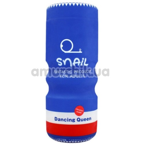 Мастурбатор с вибрацией Snail Cup Dancing Queen MA0928E, синий - Фото №1