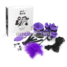 Бондажный набор Art of Sex Soft Touch BDSM Set, фиолетовый - Фото №1