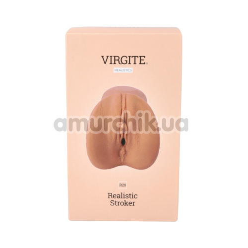 Искусственная вагина Virgite Realistic Stroker R20, телесная
