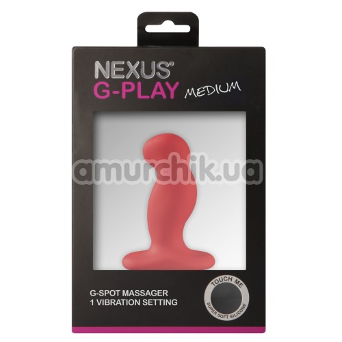 Вібростимулятор простати для чоловіків Nexus G-Play Plus Medium, червоний