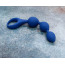 Анальная цепочка Loveshop Silicone Three Anal Beads, синяя - Фото №2