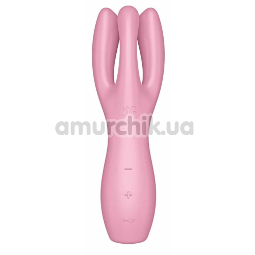 Клиторальный вибратор Satisfyer Threesome 3, розовый - Фото №1