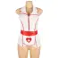 Костюм медсестры Star Night Nurse Set, красно-белый: платье + головной убор + фартук + повязка на руку - Фото №9