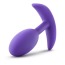 Анальная пробка Luxe Wearable Vibra Slim Plug Medium, фиолетовая - Фото №4