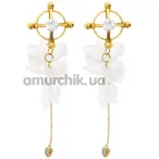 Затискачі для сосків Taboom Nipple Play Floral Seduction Clamps, золоті - Фото №1