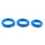 Набор эрекционных колец Posh Silicone Love Rings, 3 шт голубой - Фото №4