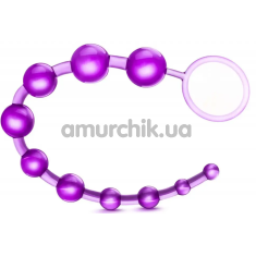 Анальная цепочка B Yours Basic Beads, фиолетовая - Фото №1