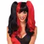 Парик Leg Avenue Harlequin Wig, черно-красный - Фото №1