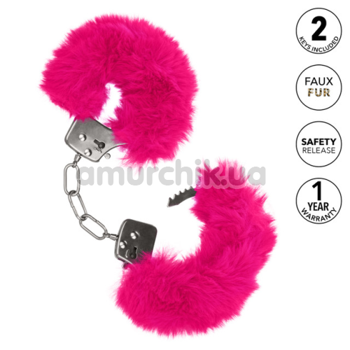 Наручники Calexotics Ultra Fluffy Furry Cuffs, розовые