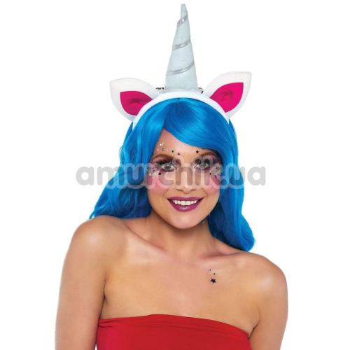 Обруч єдинорога Leg Avenue Magical Unicorn Headband with Rainbow Wig Mane, райдужний