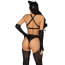 Костюм кошечки-госпожи Leg Avenue Mistress Kitty черный: боди со штанами + перчатки + маска - Фото №5