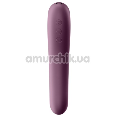 Симулятор орального секса для женщин с вибрацией Satisfyer Dual Kiss, фиолетовый