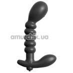 Вибростимулятор простаты для мужчин Anal Fantasy Collection Ribbed Prostate Vibe, черный - Фото №1
