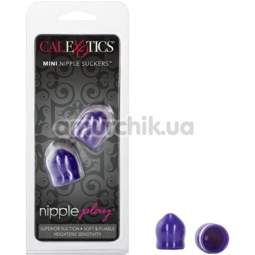 Вакуумные стимуляторы для сосков Nipple Play Mini Nipple Suckers, фиолетовые