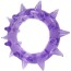 Кольцо-насадка Pure Arousal фиолетовое с длинными шипами - Фото №0