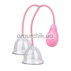Вакуумная помпа для груди Breast Enlargement Pump, розовая - Фото №1