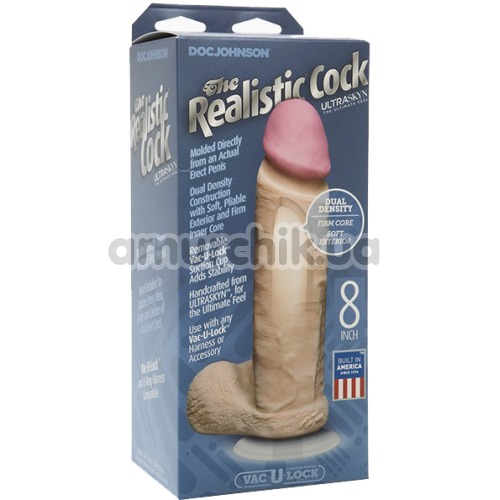 Фаллоимитатор Realistic Cock 19 см телесный