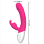 Вибратор с подогревом FoxShow Silicone 7 Function Vibrator Rabbit, розовый - Фото №3