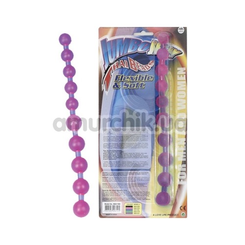 Анальные бусы Jumbo Jelly Thai Beads фиолетовые