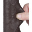 Фаллоимитатор Sliding-Skin Dual Layer Dong 7 с закрытой головкой, коричневый - Фото №13