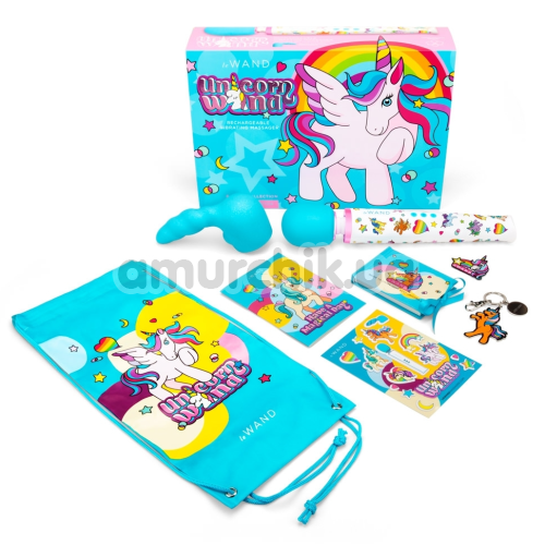 Универсальный вибромассажер Le Wand Unicorn Wand Limited Edition Set, радужный