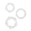 Набір ерекційних кілець Ultra Soft & Stretchy Pro Rings Clear, 3 шт - Фото №1
