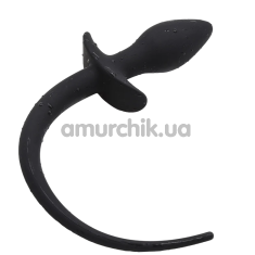 Анальная пробка Butt Plug With Tail, черная - Фото №1