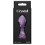 Анальна пробка Crystal Glass Rose, фіолетова - Фото №3