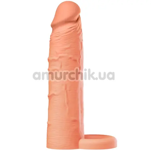 Насадка на пеніс Hidden Desire Inferno Sleeves Penis Sleeve With Ring 18 см, тілесна - Фото №1