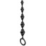Анальная цепочка Bootyful Twisted Beads, черная - Фото №0