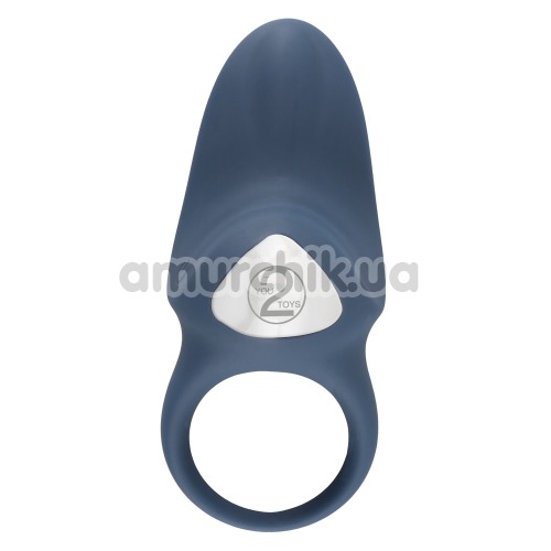 Виброкольцо Vibrating Cock Ring, синее - Фото №1