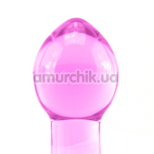 Анальная пробка Crystal Premium Glass Medium, фиолетовая