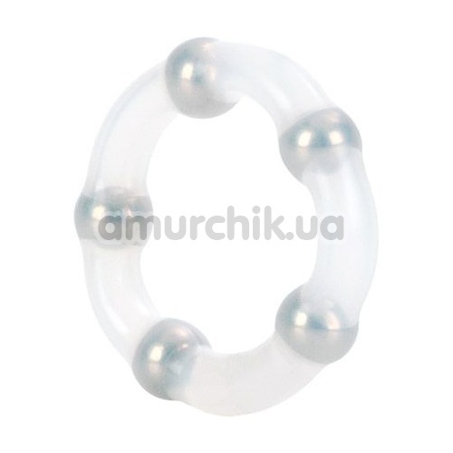Ерекційне кільце Metallic Bead Ring, прозоре