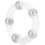 Эрекционное кольцо Metallic Bead Ring, прозрачное - Фото №2