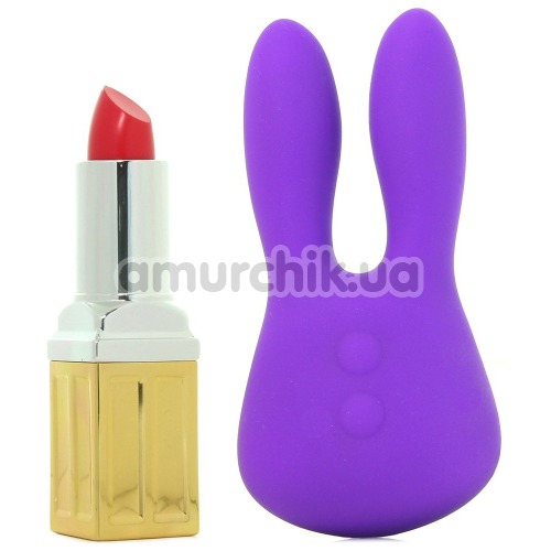 Кліторальний вібратор Silicone Marvelous Bunny, фіолетовий