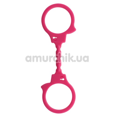 Наручники Stretchy Fun Cuffs, рожеві - Фото №1