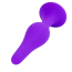 Анальная пробка Boss Series Silicone Purple Plug Medium, фиолетовая - Фото №3