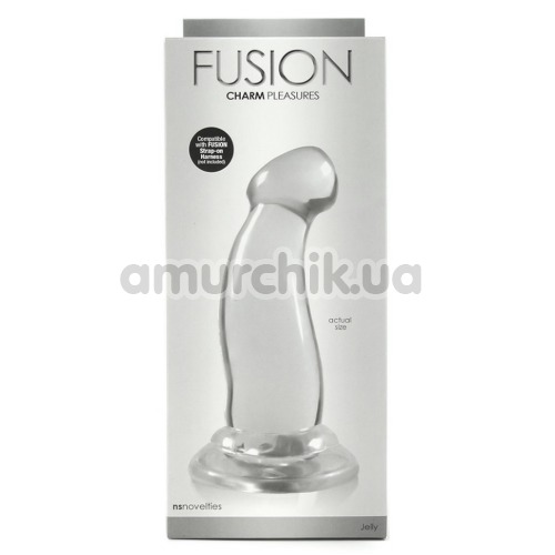 Фалоімітатор Fusion Charm Pleasure, прозорий