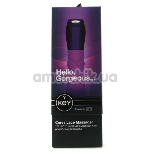 Вібратор KEY Ceres Lace Massager, фіолетовий